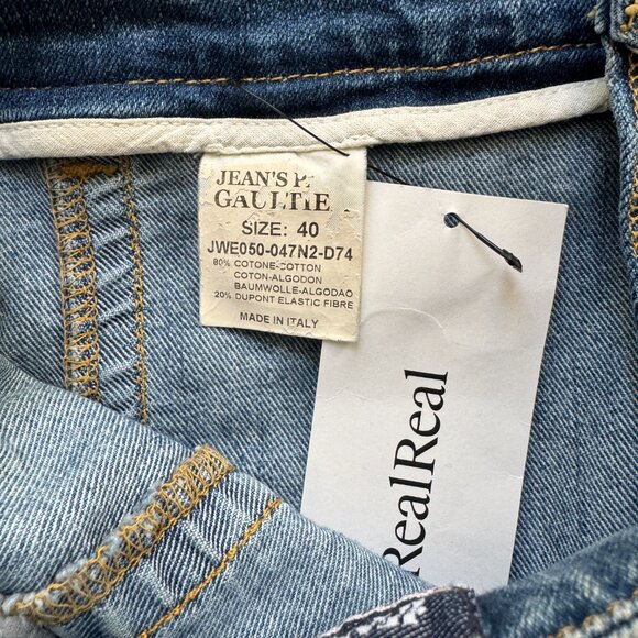 Jean Paul Gaultier Women's Denim Skirt with Ruffle Detail - Picture 7 of 8